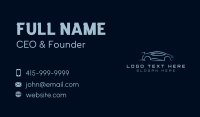 Silver Sports Car Vehicle Business Card