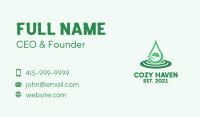 Green Leaf Oil Business Card Design