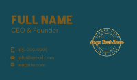 Generic Boutique Wordmark Business Card