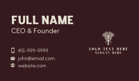 Nature Woman Tree Business Card Design