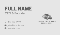 Freight Shipment Trucking Business Card