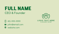 Green Letter C Farm  Business Card Design