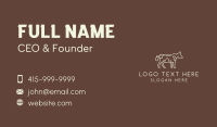 Minimalist Cow Livestock  Business Card