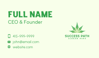 Organic Cannabis Leaf Business Card Image Preview