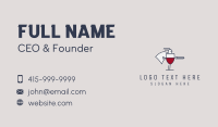 Wine Knight Warrior  Business Card Design