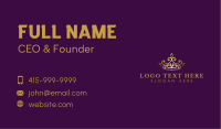 Luxury Crown Monarchy Business Card