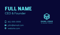Gaming Box Letter M Business Card Image Preview
