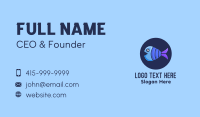 Blue Purple Fish Business Card