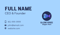 Blue Purple Fish Business Card Image Preview