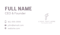 Writer Influencer Blog Business Card Design