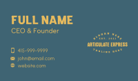 Grunge Masculine Wordmark Business Card Image Preview