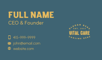 Grunge Masculine Wordmark Business Card Design