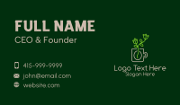 Minimalist Coffee Plant  Business Card