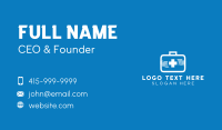 White Medical Kit Business Card