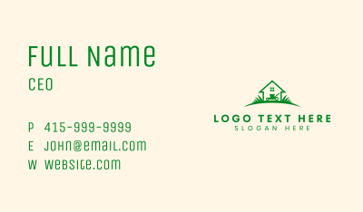 Lawn Mower Garden Trimming Business Card Image Preview