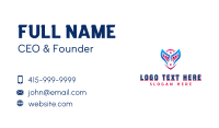 Patriot Wings Shield Business Card Design
