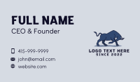 Furious  Wild Bull Business Card Design