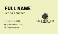 Octagon Polygon Mosaic Business Card