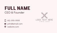 Typography Business Card example 4
