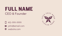 Butterfly Beauty Letter X Business Card