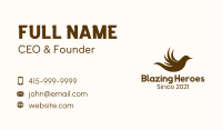 Flying Finch Silhouette Business Card Image Preview