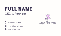 Woman Butterfly Salon Business Card Design