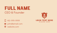 Pretzel Bear Bakery Business Card Design