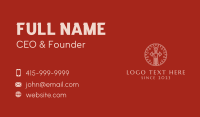 Minimalist Sword Emblem  Business Card