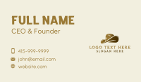 Western Sheriff Hat Business Card Design