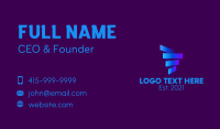 Ribbon Strip Tornado   Business Card