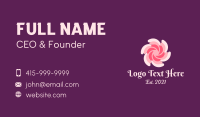 Spiral Floral SPA Business Card Design