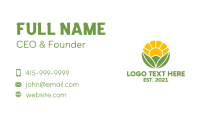 Natural Sunshine Garden Business Card