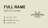 Athlete Business Card example 2