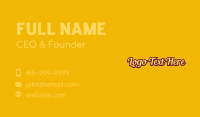 Retro Apparel Wordmark Business Card