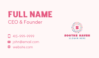 Festive Confetti Lettermark Business Card