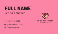 Naughty Heart Lingerie Business Card