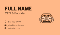 Hammer Nail Carpenter Business Card