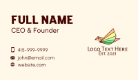 Paper Folding Business Card example 1