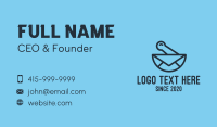 Blue Mixing Bowl Mail Business Card Design