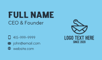 Blue Mixing Bowl Mail Business Card