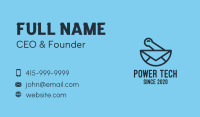 Blue Mixing Bowl Mail Business Card