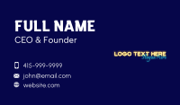 Light Decoration Wordmark Business Card