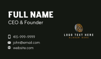 Cryptocurrency Digital Coin Business Card Design