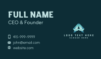 Cyber Network Letter A Business Card