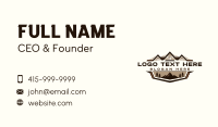Roofing Mountain Cabin Business Card