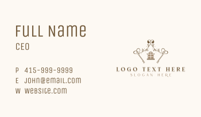 Real Estate Key Business Card Image Preview