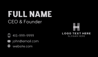 Classic Stripes Letter H Business Card