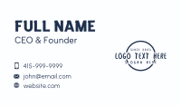 Blue Circle Business Business Card