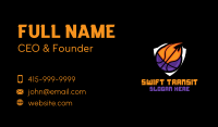 Basketball Fire Shield Business Card Image Preview