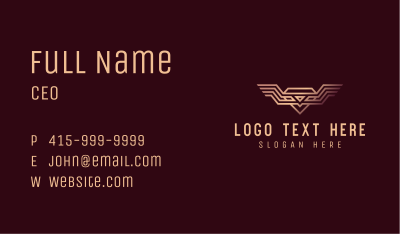 Luxury Diamond Wings Business Card Image Preview